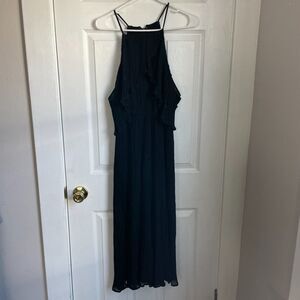 J.O.A. Los Angeles black ruffle jumpsuit cocktail wedding party